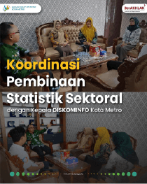 Koordinasi Pembinaan Statistik Sektoral dengan Kadis Kominfotik Kota Metro