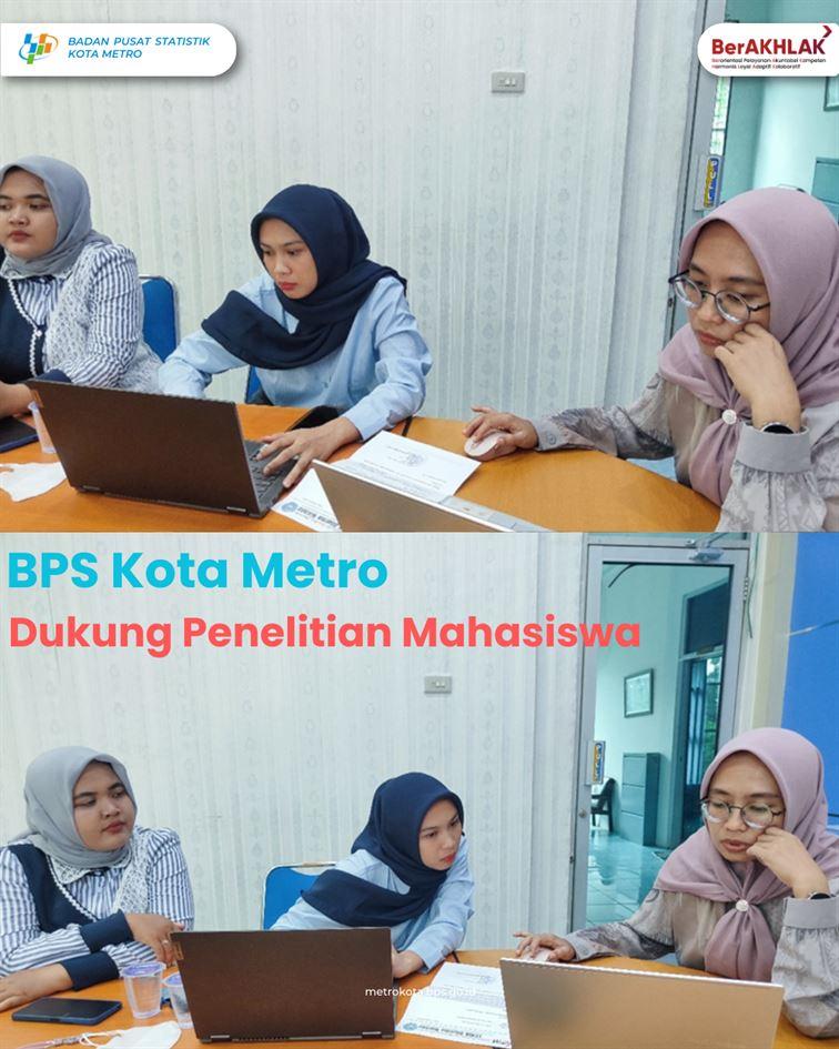 BPS Kota Metro Dukung Penelitian Mahasiswa