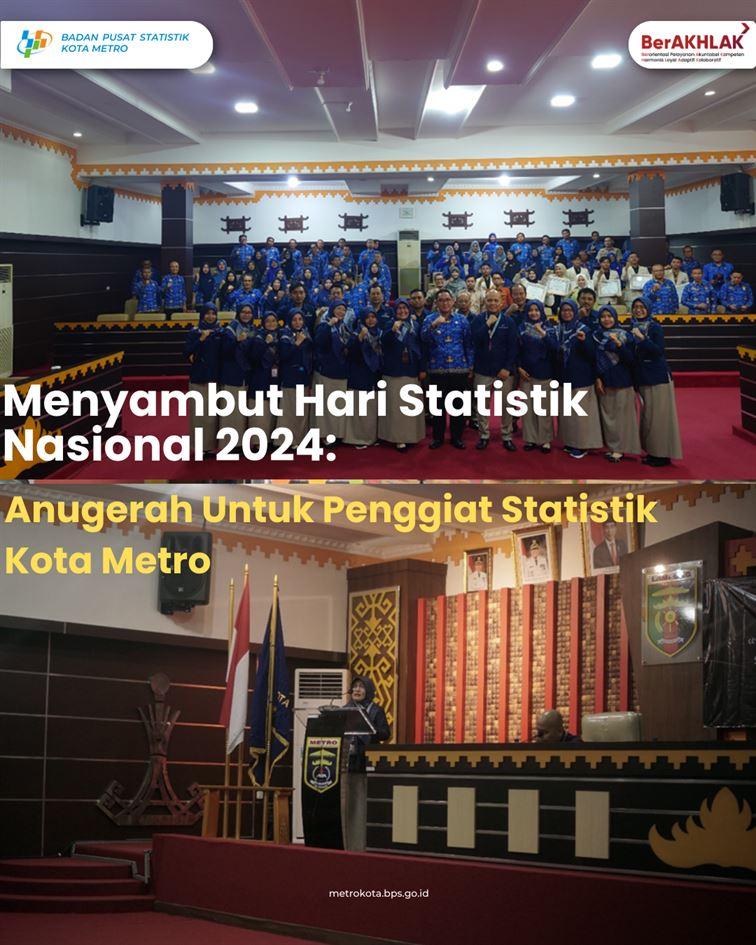 Menyambut Hari Statistik Nasional 2024: Anugerah bagi Penggiat Statistik Kota Metro